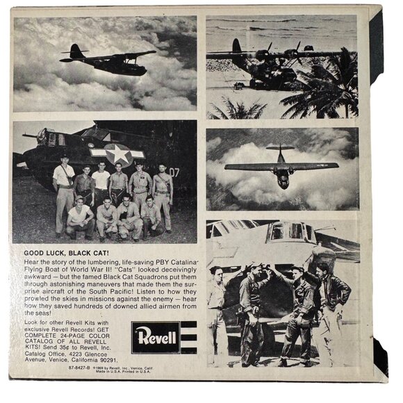 Revell Black Cat South Pacific Bound 33-1/3 Vinyl 7" Record 1969 87-8427-B - Picture 2 of 9